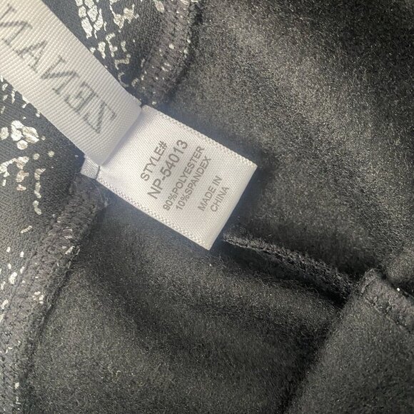 Zenana Snake Print Fleece Leggings NP-54013 Metallic Size L/XL - Picture 10 of 11